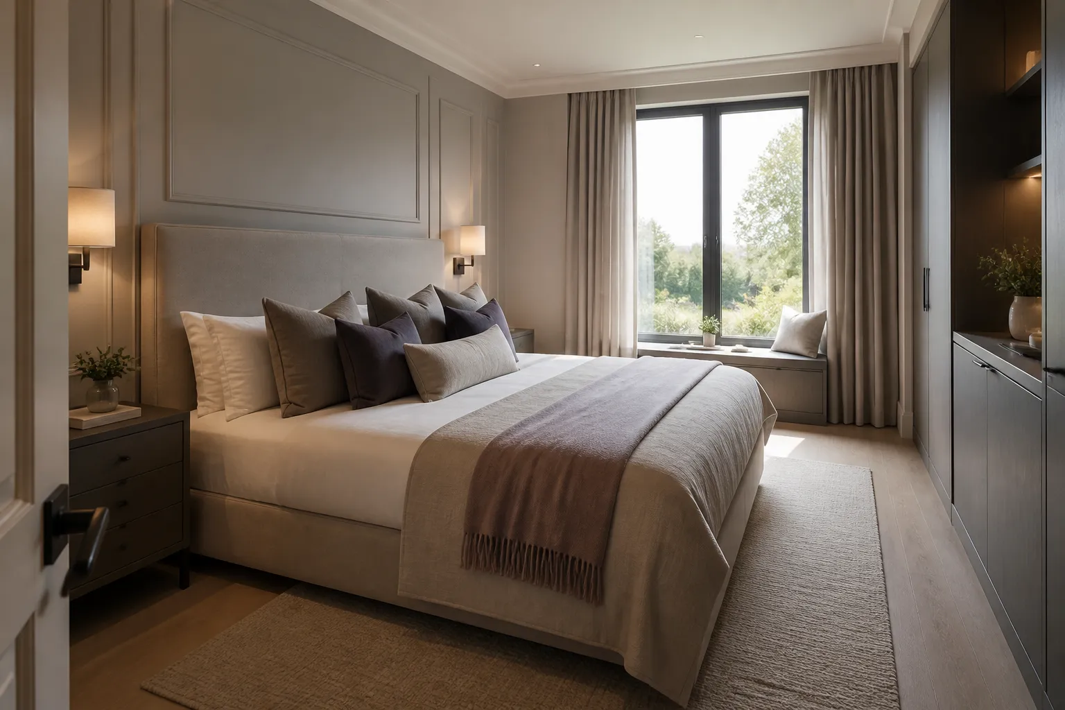 Calm, professionally photographed property bedroom